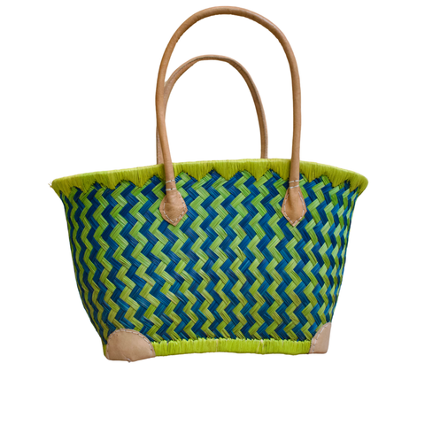 Hand gevlochten tas in diverse kleuren