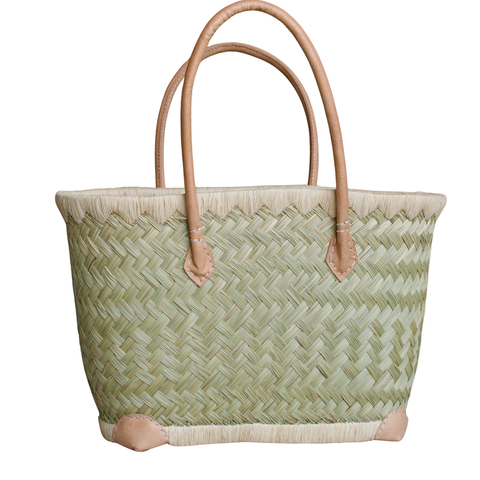 Hand gevlochten tas in diverse kleuren